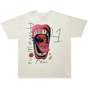 Travis Scott Astroworld Fest 2021 Mouth Tee Men’s Size X-Large